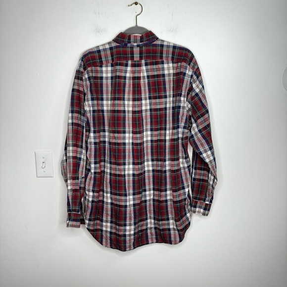 RALPH LAUREN Red Checked Cotton Button Down shaket flannel - Picture 7 of 7